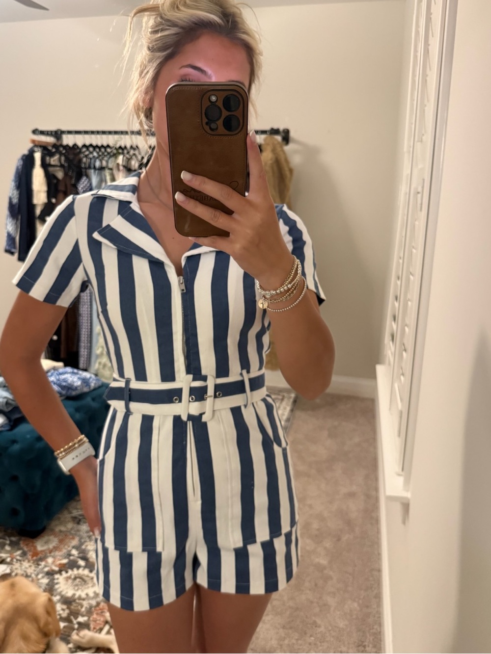 Day + Moon Belted Romper (S)